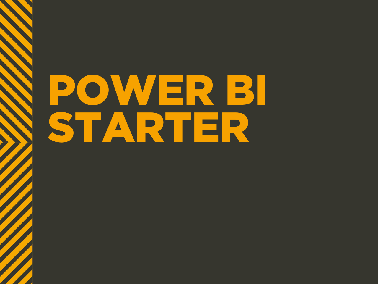Masterclass Power BI Starter